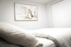 2 chambres, fer et planche à repasser, Wi-Fi, draps fournis