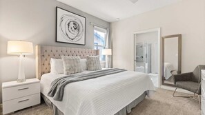 6 bedrooms, desk, iron/ironing board, travel cot