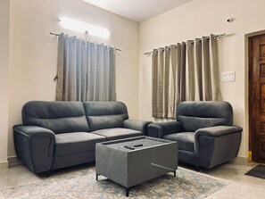 Luxury Apartment, Balcony | Living area