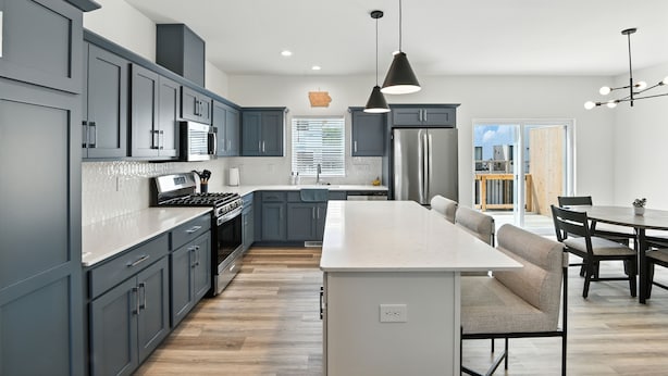 Townhome, 3 Bedrooms | Private kitchen - Modern Townhome Retreat In Prime Location 3 Bedroom Townhouse (Iowa City)