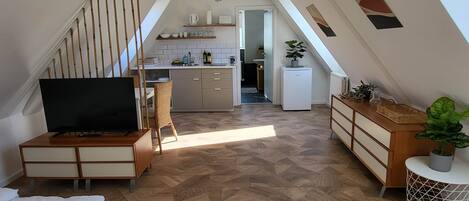 1 soveværelse, strygejern/strygebræt, gratis Wi-Fi, sengetøj