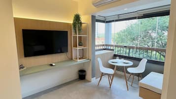 Habitación doble clásica | Área de sala de estar