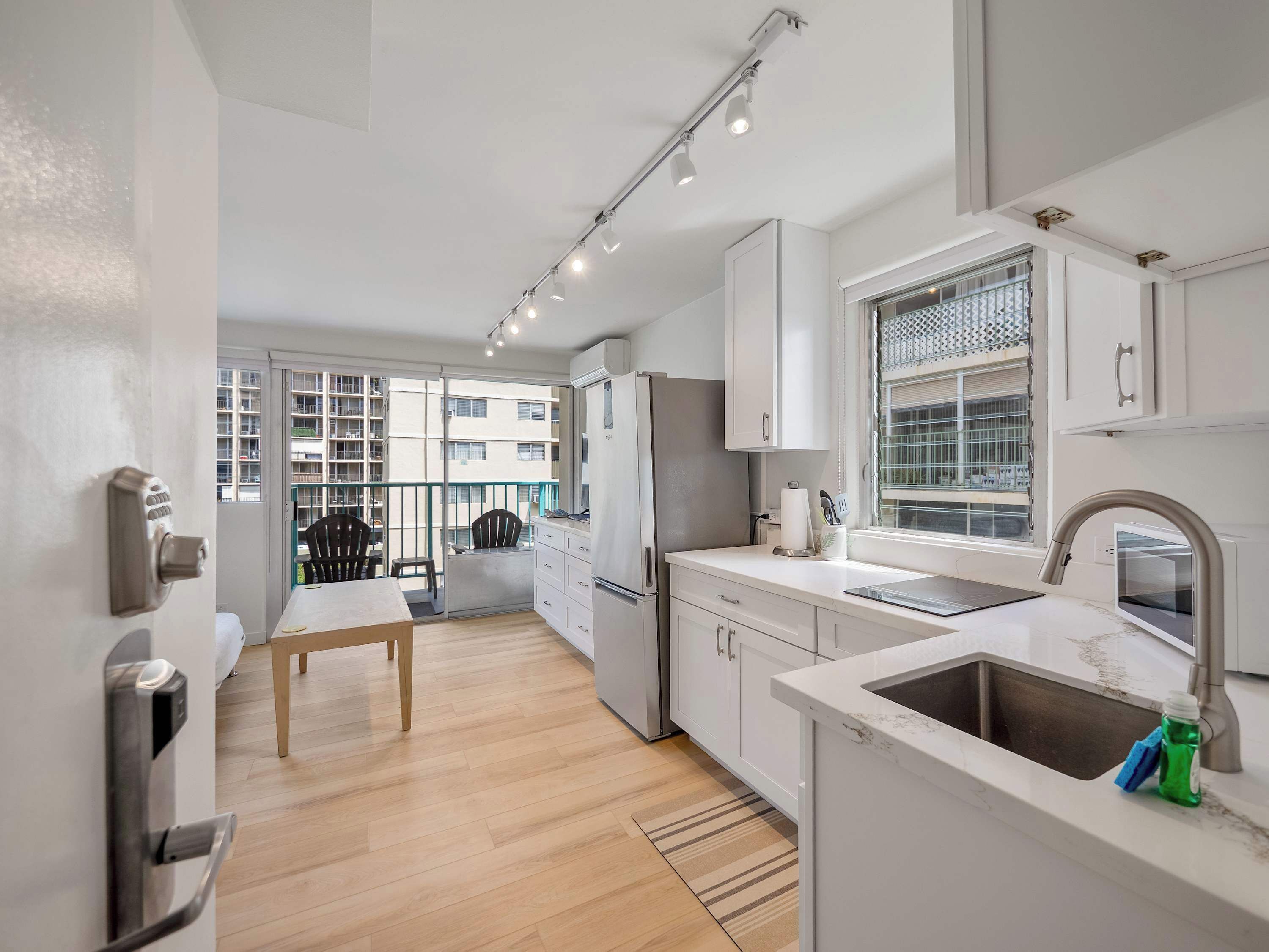 Studio Suite, Multiple Beds, Balcony (Aloha Surf Waikiki) | Private kitchen | Fridge, microwave