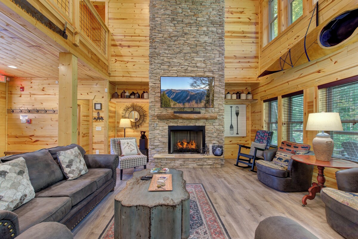 Photo 61 of Luxury Gatlinburg Cabin • Indoor Pool • Pet-Friendly • Hot Tub • Theater • Game