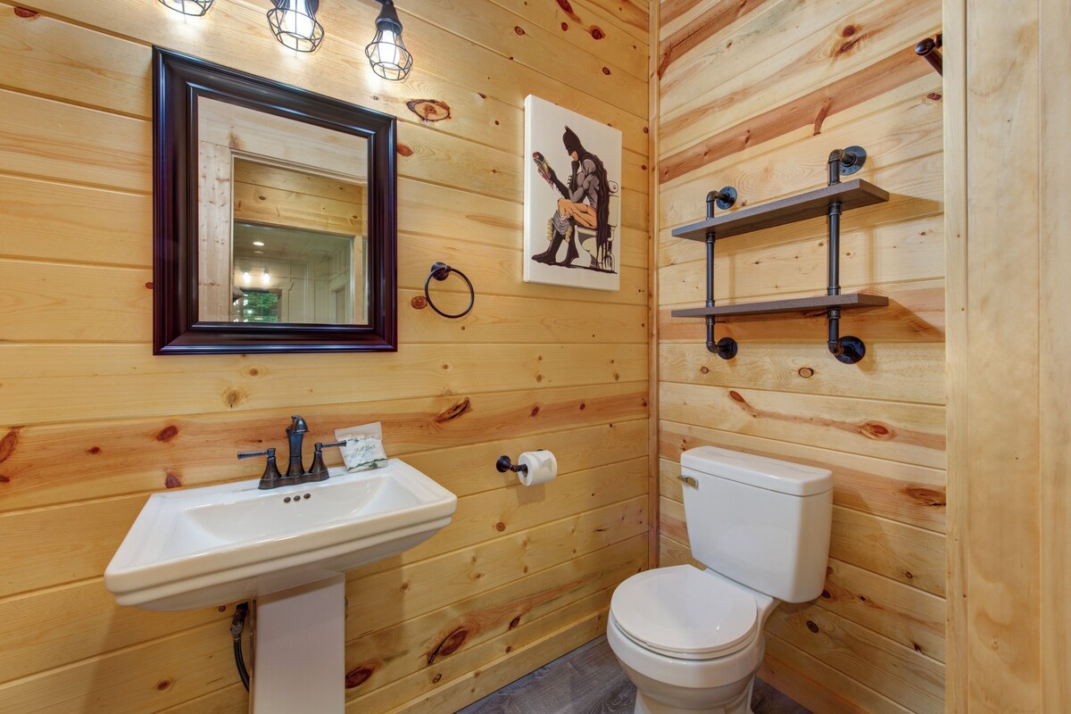 Photo 94 of Luxury Gatlinburg Cabin • Indoor Pool • Pet-Friendly • Hot Tub • Theater • Game