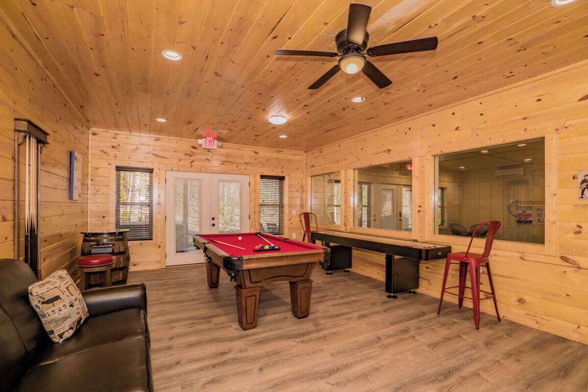 Photo 73 of Luxury Gatlinburg Cabin • Indoor Pool • Pet-Friendly • Hot Tub • Theater • Game