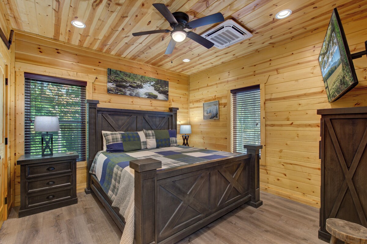 Photo 88 of Luxury Gatlinburg Cabin • Indoor Pool • Pet-Friendly • Hot Tub • Theater • Game