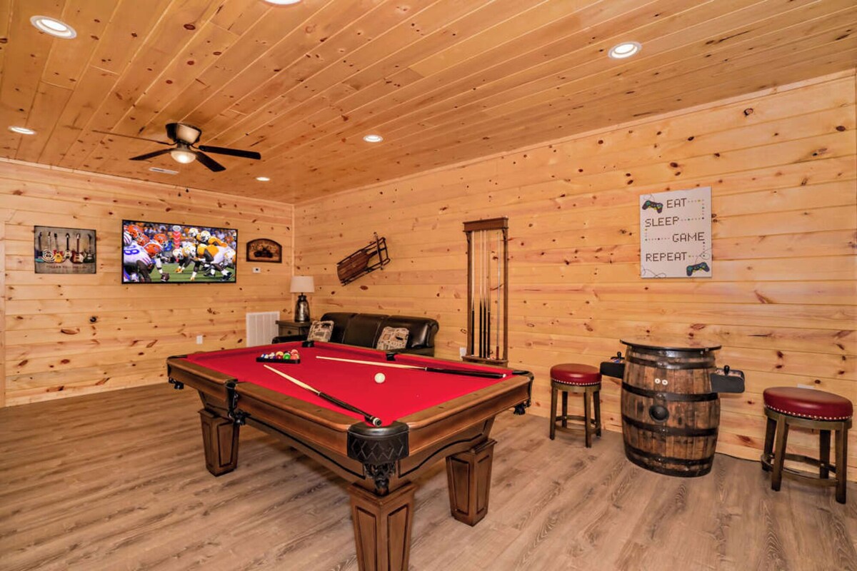 Photo 76 of Luxury Gatlinburg Cabin • Indoor Pool • Pet-Friendly • Hot Tub • Theater • Game
