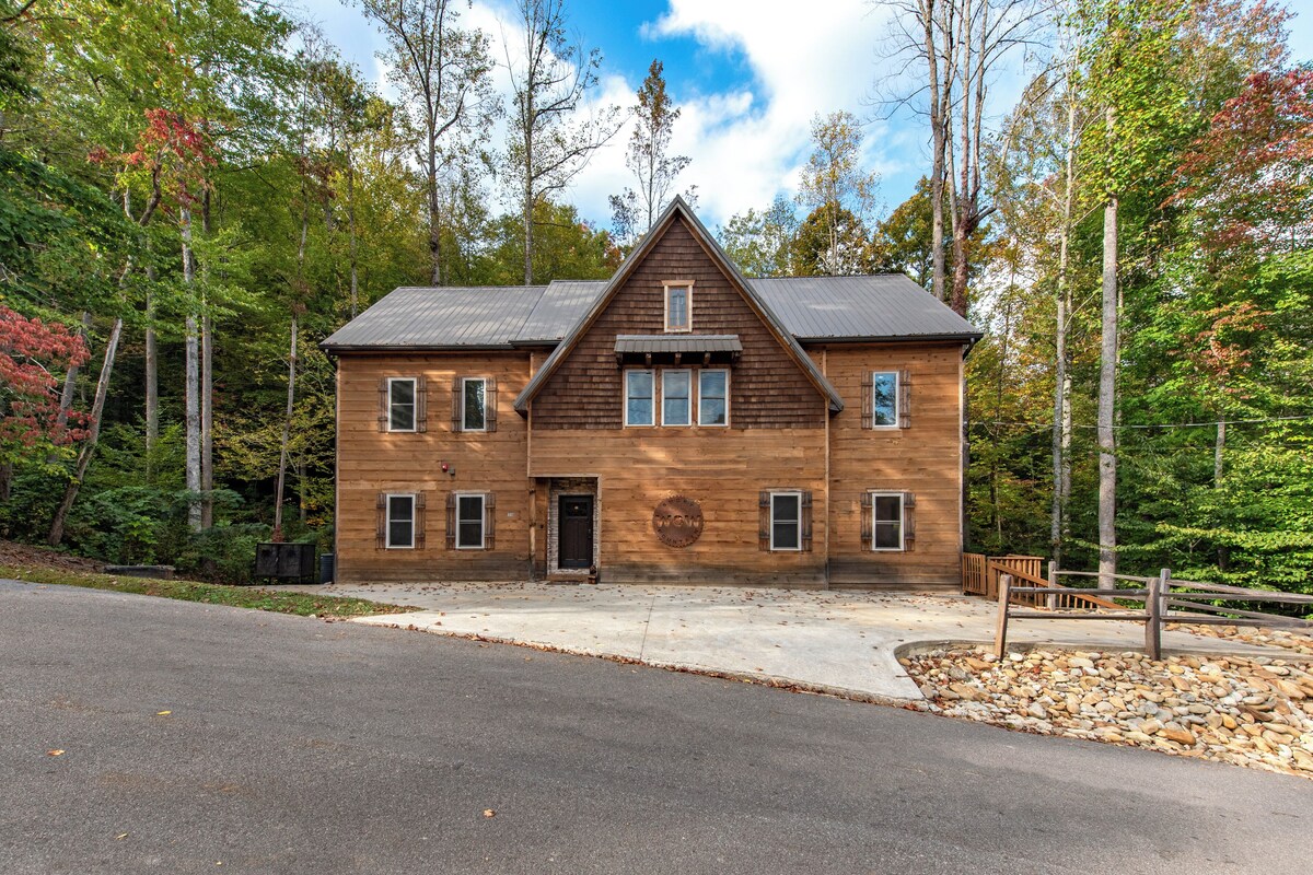 Photo 102 of Luxury Gatlinburg Cabin • Indoor Pool • Pet-Friendly • Hot Tub • Theater • Game