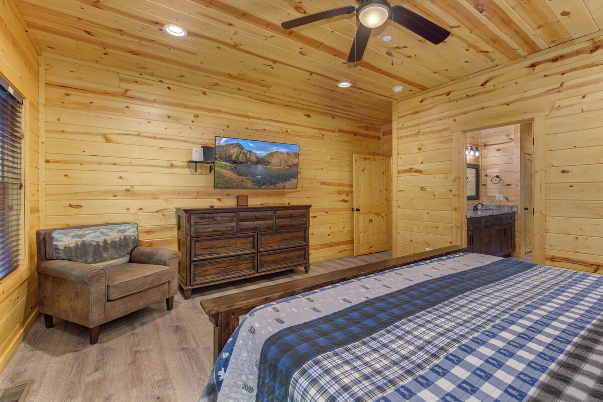 Photo 78 of Luxury Gatlinburg Cabin • Indoor Pool • Pet-Friendly • Hot Tub • Theater • Game