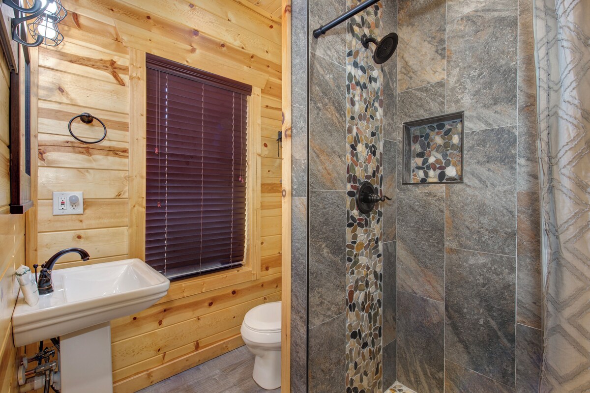 Photo 83 of Luxury Gatlinburg Cabin • Indoor Pool • Pet-Friendly • Hot Tub • Theater • Game