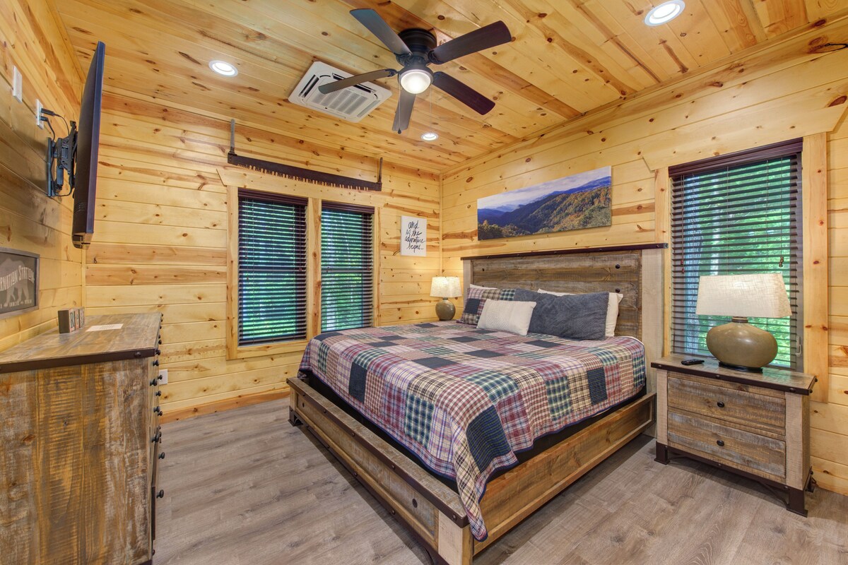 Photo 86 of Luxury Gatlinburg Cabin • Indoor Pool • Pet-Friendly • Hot Tub • Theater • Game