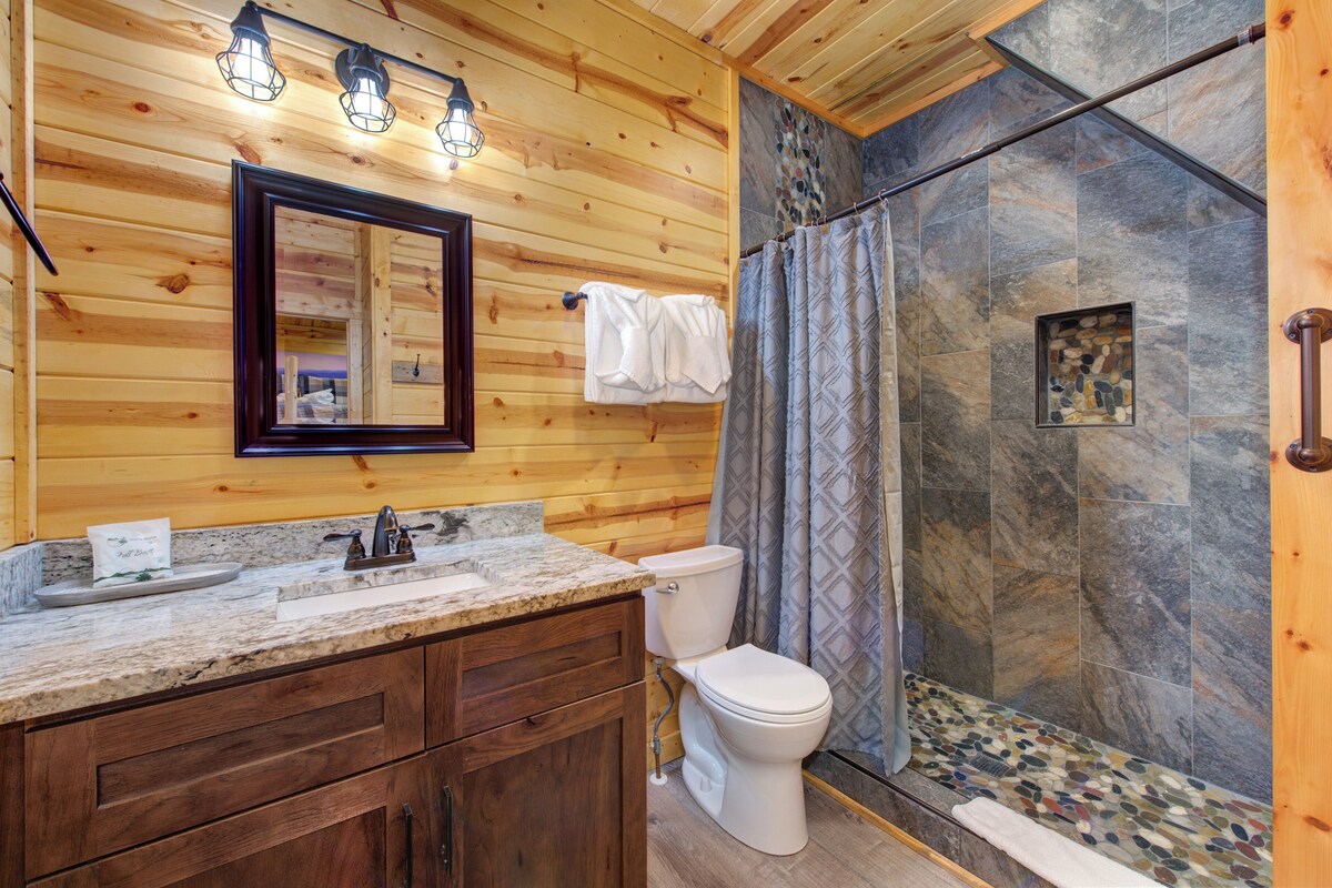 Photo 91 of Luxury Gatlinburg Cabin • Indoor Pool • Pet-Friendly • Hot Tub • Theater • Game