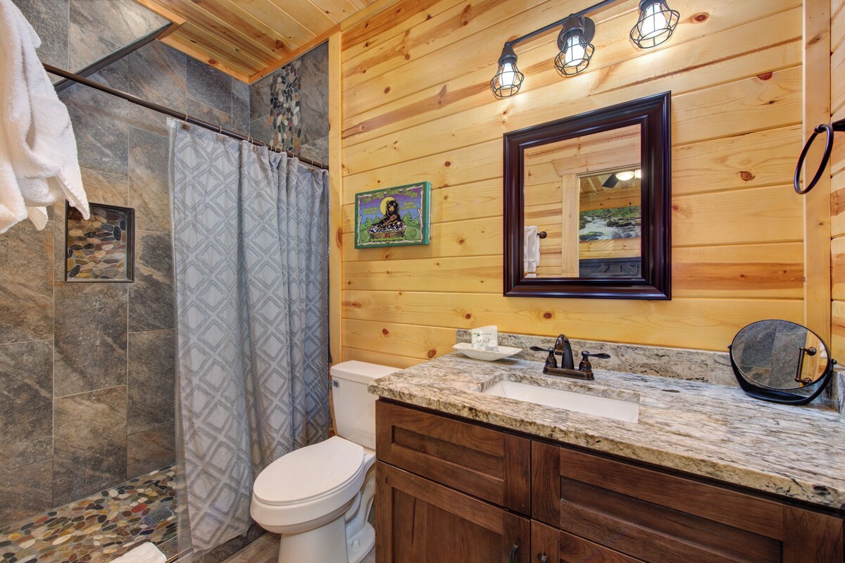 Photo 89 of Luxury Gatlinburg Cabin • Indoor Pool • Pet-Friendly • Hot Tub • Theater • Game