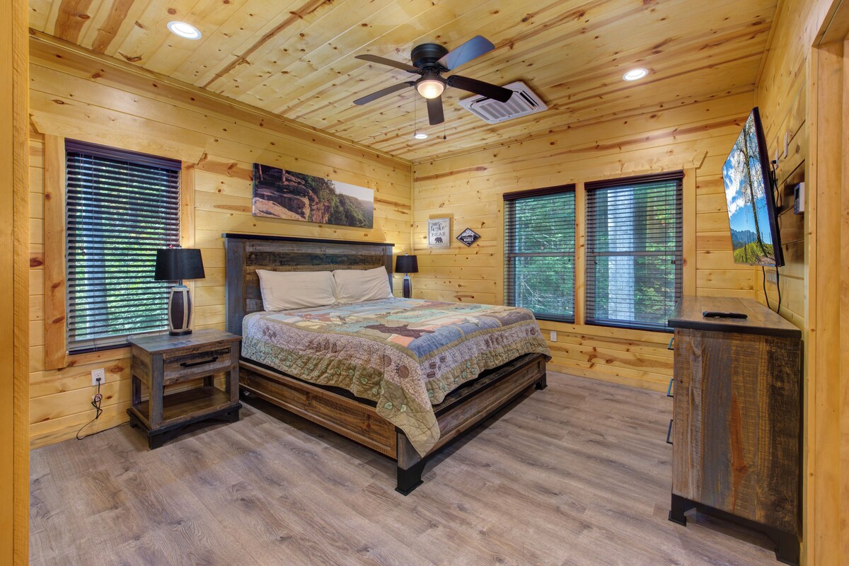 Photo 92 of Luxury Gatlinburg Cabin • Indoor Pool • Pet-Friendly • Hot Tub • Theater • Game