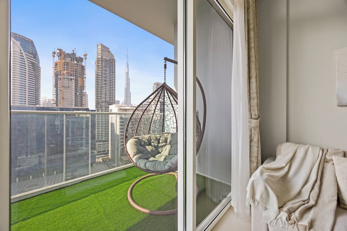 1 Bedroom Apartment - Burj Khalifa View | Terraza o patio