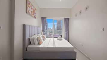 2 Bedroom Apartment - High Floor & Full Burj Khalifa view | In-room safe, blackout curtains, soundproofing, iron/ironing board