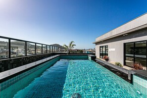Outdoor pool - Studio c/ piscina no terraço 900m da praia STI102 (Florianópolis)