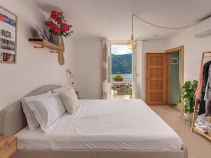 Habitación doble Deluxe, balcón, vista al lago | Wifi gratis