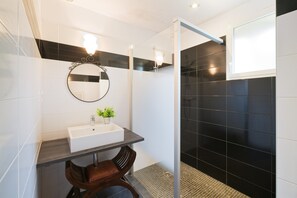 Shower, hair dryer