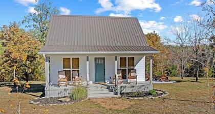 Little House on the Ridge with fire pit.