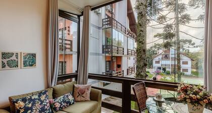 Apt Duplex With Fireplace in Gramado Rln204