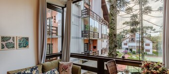 Apt Duplex With Fireplace in Gramado Rln204