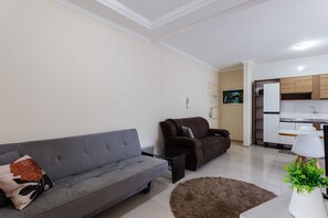 Basic Apartment | Living area - Apt in Floripa 850m From Ingleses Beach Ral203 (Florianópolis)