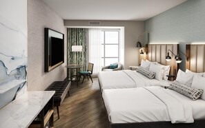 Blackout drapes, travel crib, bed sheets