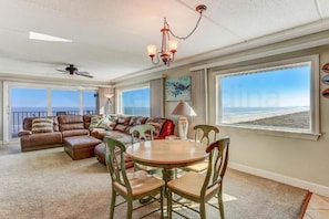 Apartment, 2 Bedrooms, Sea View | Living area | TV