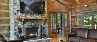 Cabin+Bunkhouse Sleeps 23 near  Lex Lou Like New Spacious Modern Rustic Retreat