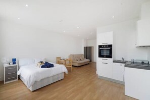 Iron/ironing board, WiFi, bed sheets - New Refurb Private Large Studio (Hertfordshire)