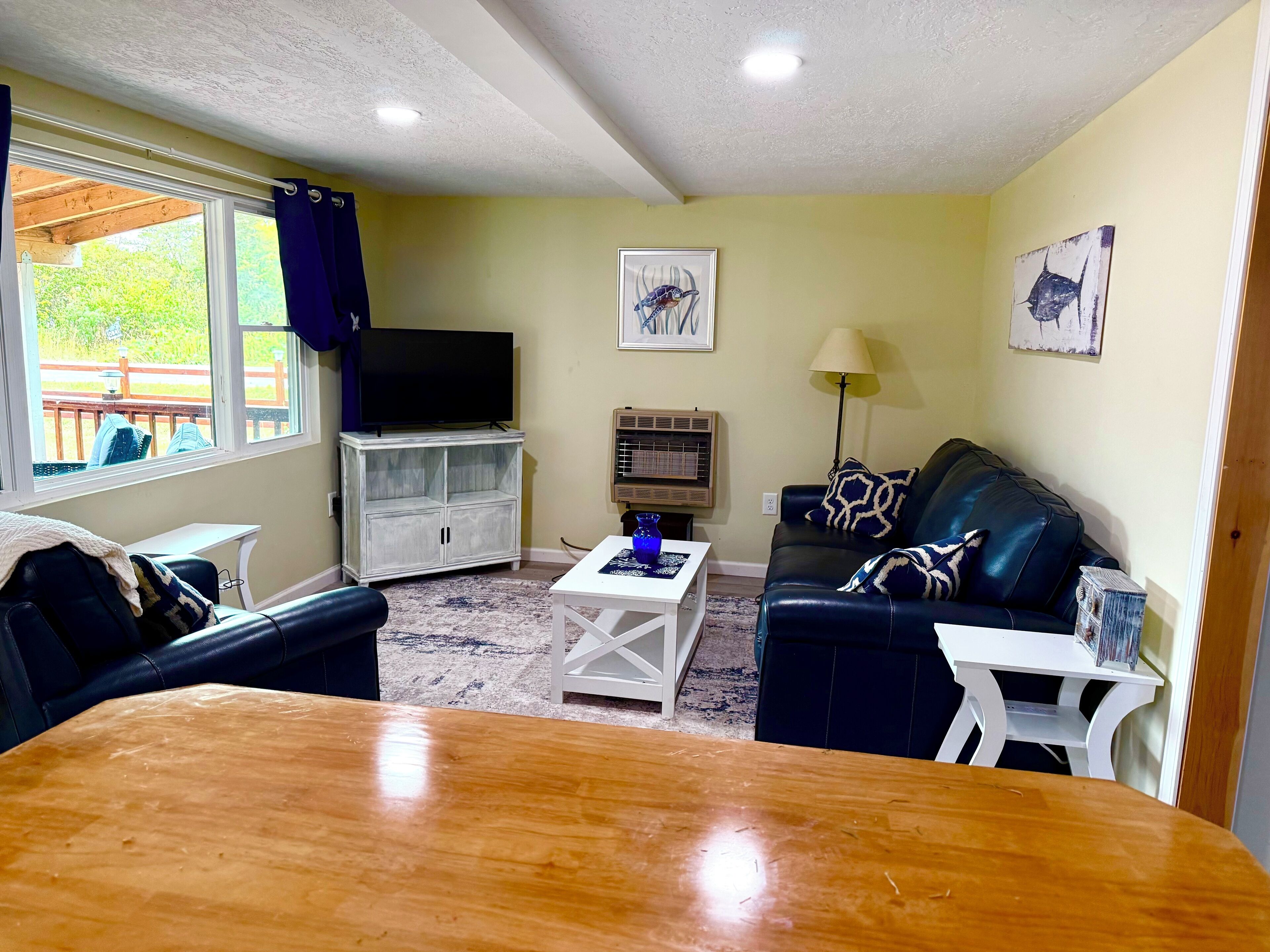 Télévision, cheminée