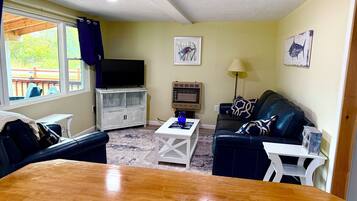 Télévision, cheminée