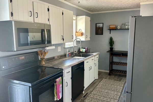 Microonde, forno, piano cottura, lavastoviglie