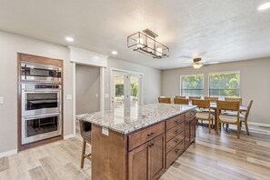 Microwave, oven, stovetop, dishwasher