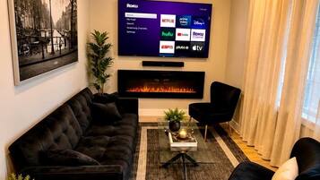 Fernseher, Kamin