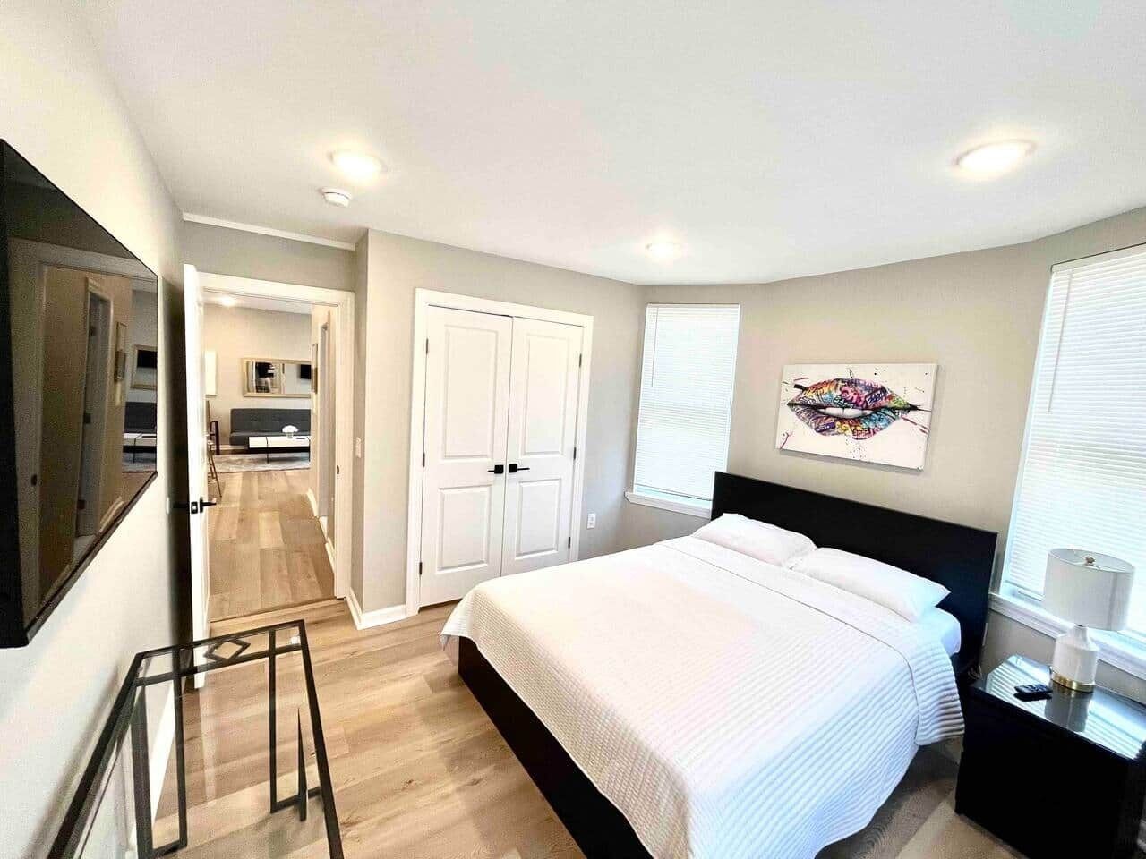 2 bedrooms, in-room safe, iron/ironing board, WiFi