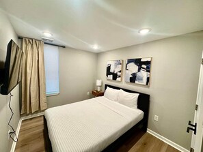 2 bedrooms, in-room safe, iron/ironing board, WiFi