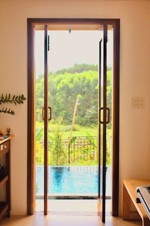 Casa, 2 camere da letto, piscina privata, vista giardino | Interni