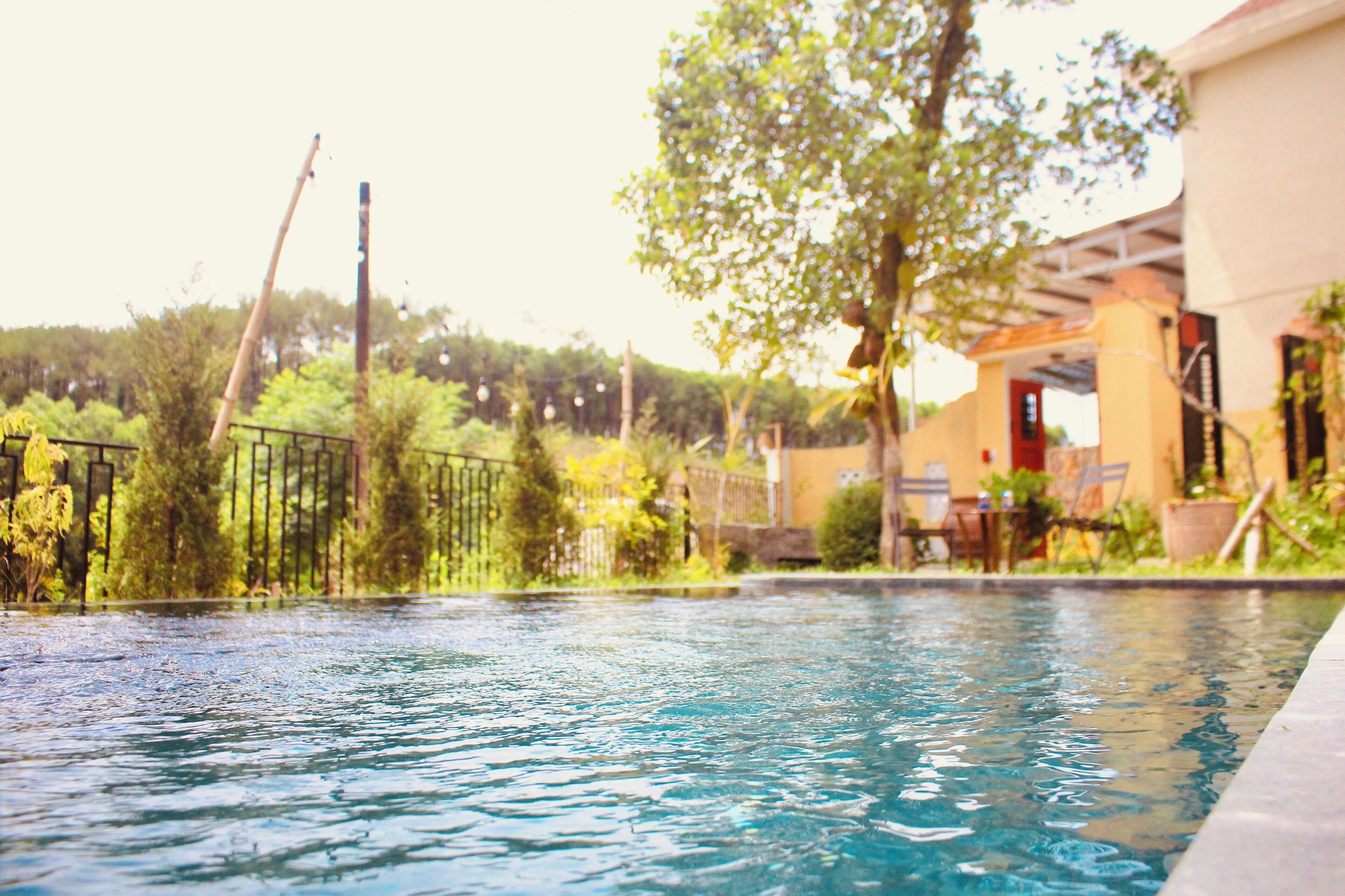 Ferienhaus, 2 Schlafzimmer, eigener Pool, Gartenblick | Pool | Außenpool