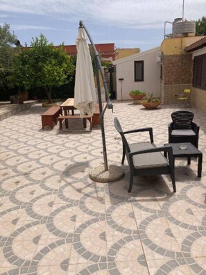 Leilighet, 2 soverom, røyk, terrasse | Terrasse/patio