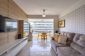 Basic Apartment | Living area | TV - Sea View Apt on the Ilheus Waterfront Bcl0507 (Ilhéus)
