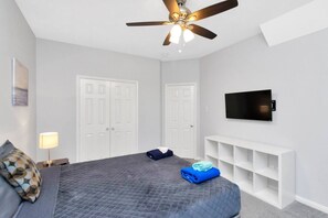 Desk, iron/ironing board, travel crib, WiFi