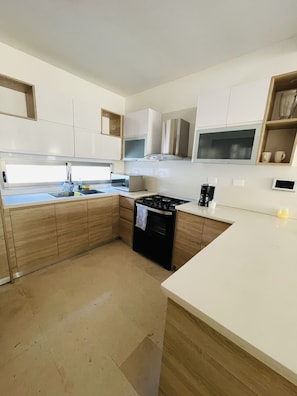 Luxury Apartment, Balcony | Private kitchen