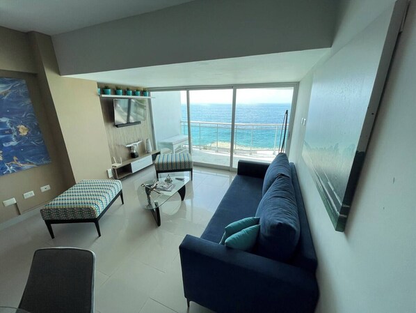 Living area - Lovely 2-bedroom apartment in Santo Domingo (Santo Domingo)