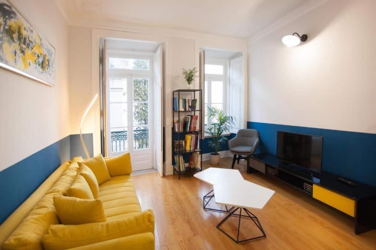 Apartment with Stunning View in Alfama | บริเวณนั่งเล่น