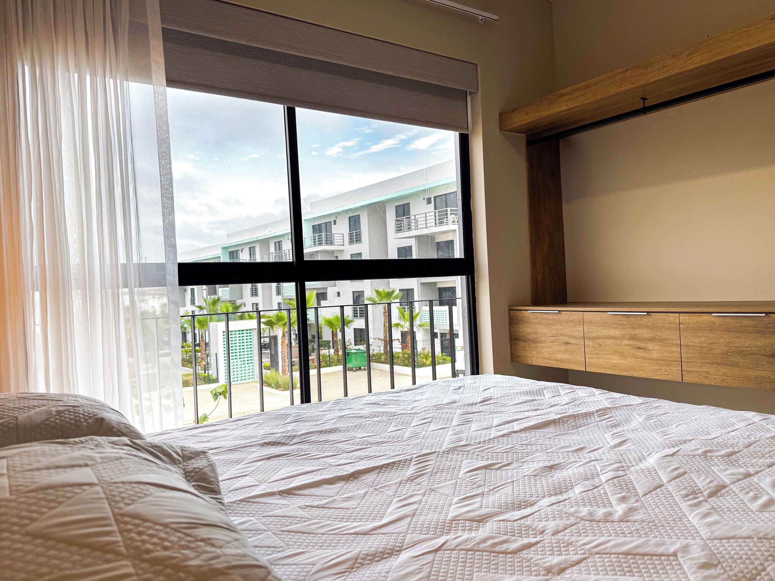 Departamento | Tabla de planchar con plancha, wifi gratis y ropa de cama 