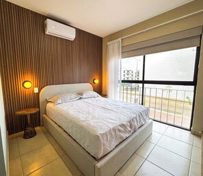 Departamento | Tabla de planchar con plancha, wifi gratis y ropa de cama