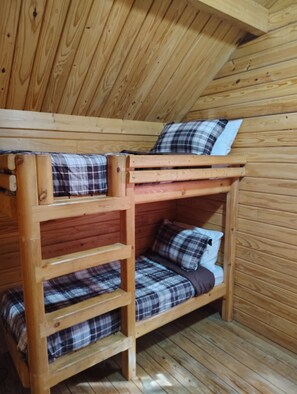 Cabana, vista para o parque